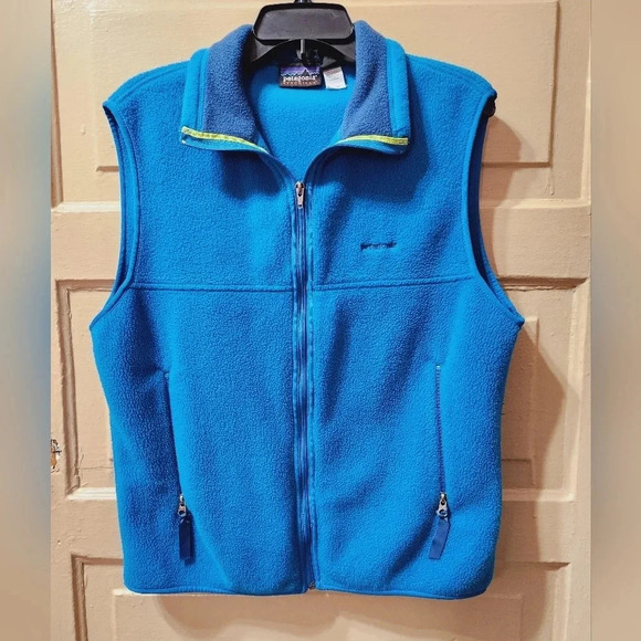 Patagonia Synchilla Vintage Y2K Embroidered Logo Zip Up Vest EUC - Picture 6 of 6